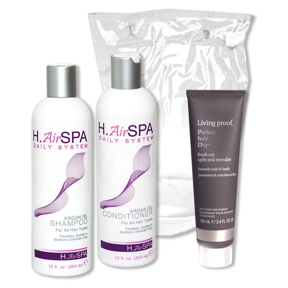 H.AirSPA Hair Spa Набор "Шелковое настроение" Набор: шампунь, кондиционер, лосьон для запаивания секущихся кончиков