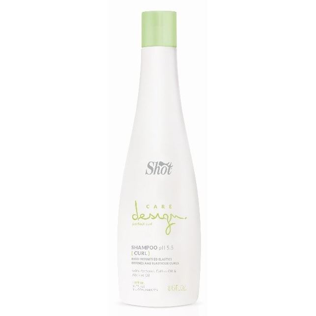 Shot Care&Glamour Care Design Perfect Curl Shampoo pH 5.5 (Curl)  Шампунь для вьющихся волос и волос с химической завивкой 