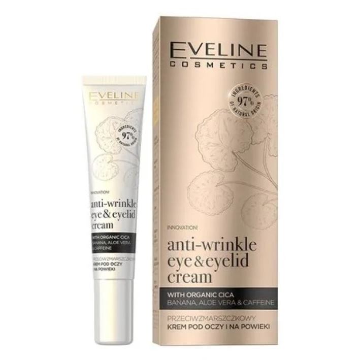 Eveline Anti-Age Organic Gold Anti-Wrinkle Eye & Eyelid Cream e Крем против морщин для контура глаз