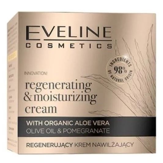 Eveline Face Care Organic Gold Regenerating & Moisturizing Cream Регенерирующий увлажняющий крем