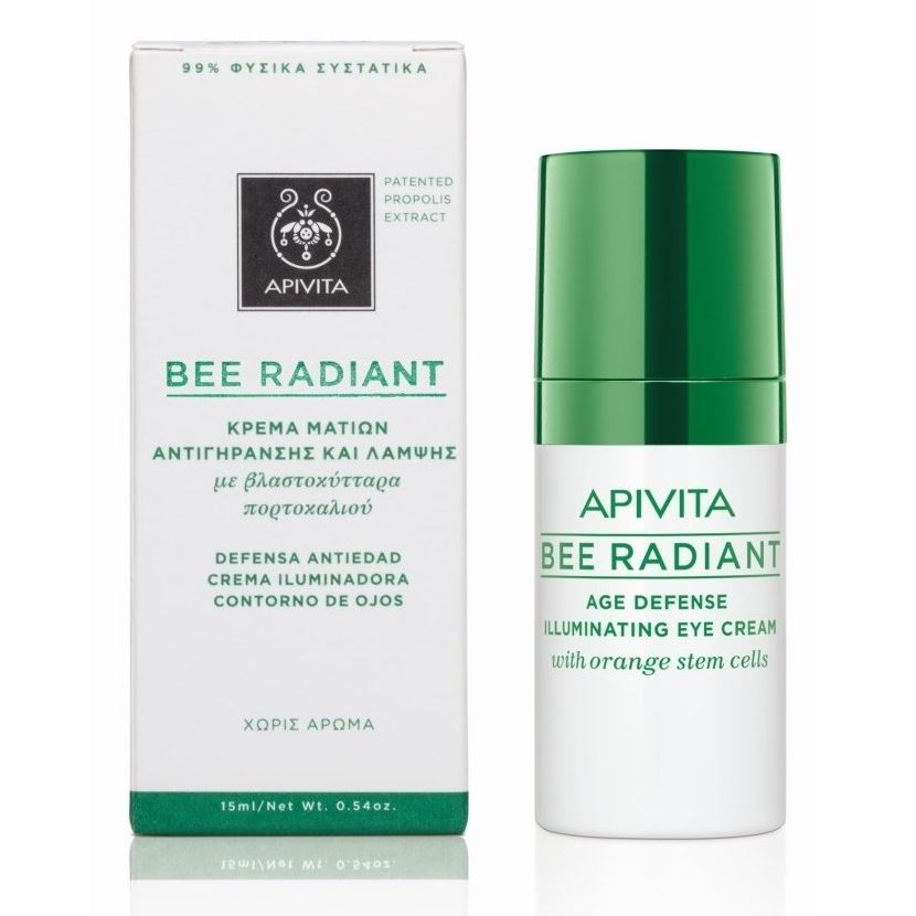 Apivita Bee Radiant Bee Radiant Age Defense Illuminating Eye Cream Антивозрастной уход для защиты и сияния для кожи вокруг гла