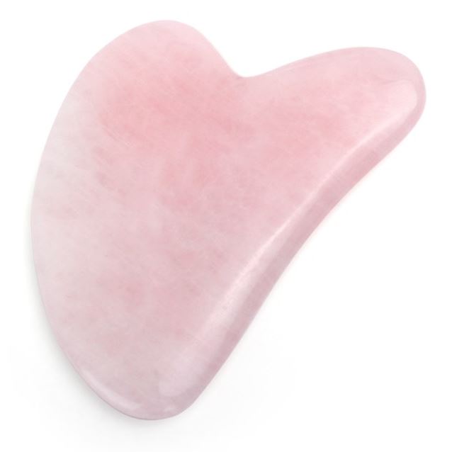 Ayoume Face Care Massager Guasha Rose Quartz  Массажер Гуаша для лица (розовый кварц)
