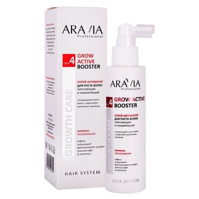 Aravia Professional Профессиональная косметика Grow Active Booster Спрей-активатор для роста волос укрепляющий и тонизирующий 