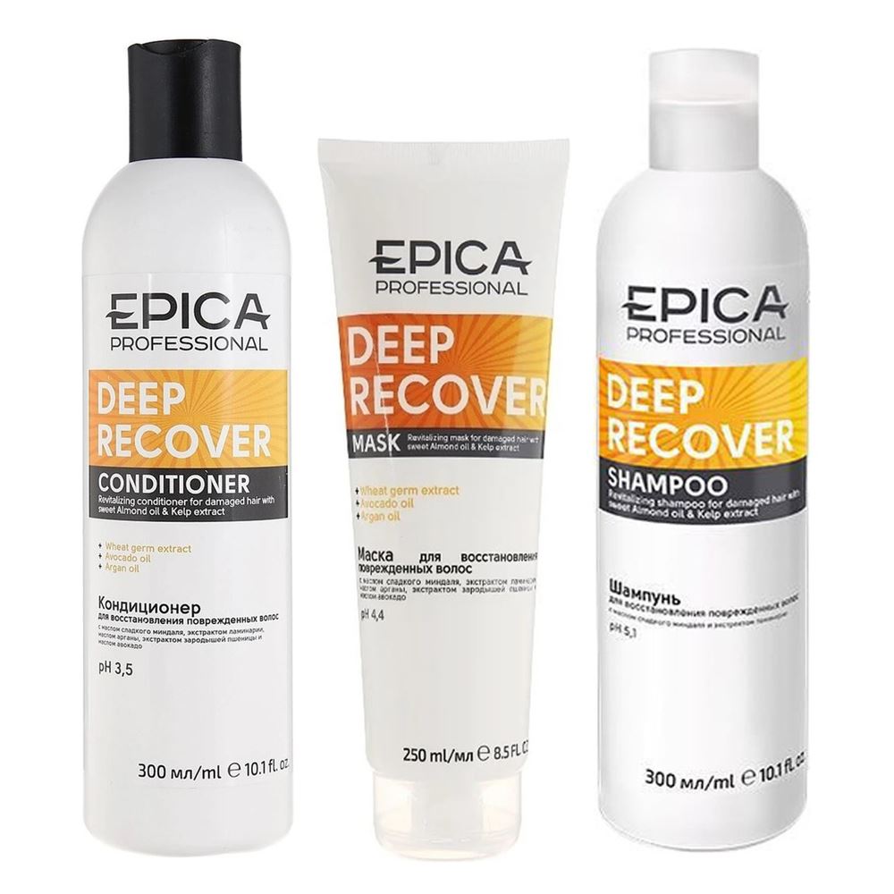 Epica Professional Deep Recover Набор Deep Recover Set Набор: шампунь, кондиционер, маска