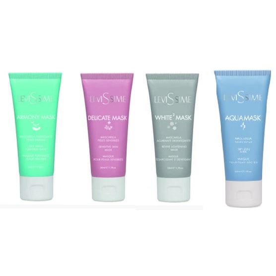 Levissime Alginate Mask Набор масок -  Aqua Mask, Armony Mask, Delicate Mask, White2 Mask Набор: Aqua Mask, Armony Mask, Delicate Mask, White2 Mask
