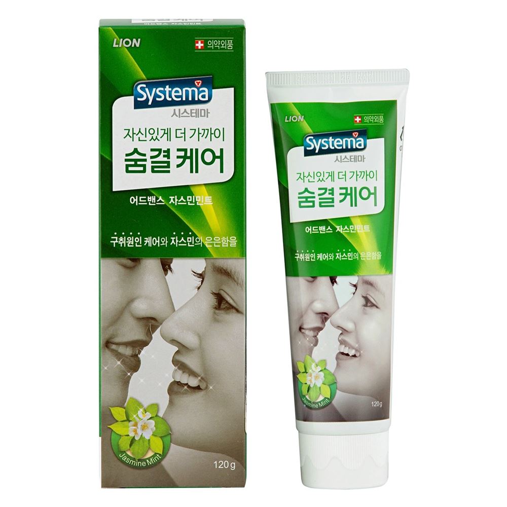 Lion Oral Care Systema Breath Care Advance Toothpaste Зубная паста для ухода за дыханием с ароматом жасмина и мяты