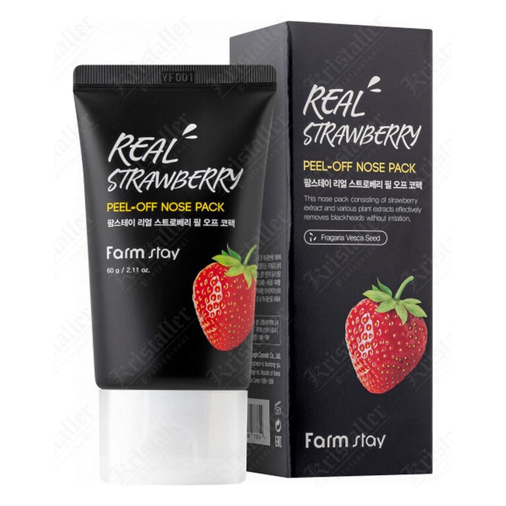 FarmStay Skin Care Real Strawberry Peel-Off Nose Pack Маска-пленка с экстрактом клубники для носа 