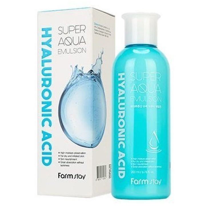FarmStay Skin Care Hyaluronic Acid Super Aqua Emulsion Эмульсия суперувлажняющий с гиалуроновой кислотой