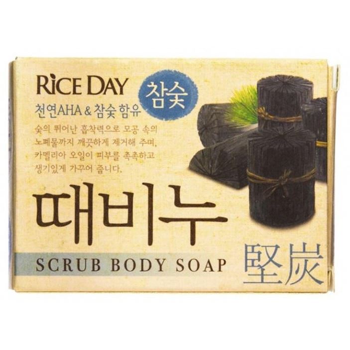 Lion Soap Scrub Body Soap Charcoal Мыло-скраб для тела с древесным углем