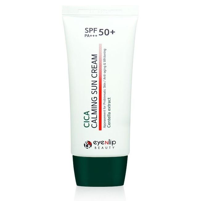 Eyenlip Face Care Cica Calming Sun Cream SPF50 +++ Солнцезащитный крем с центеллой азиатской 