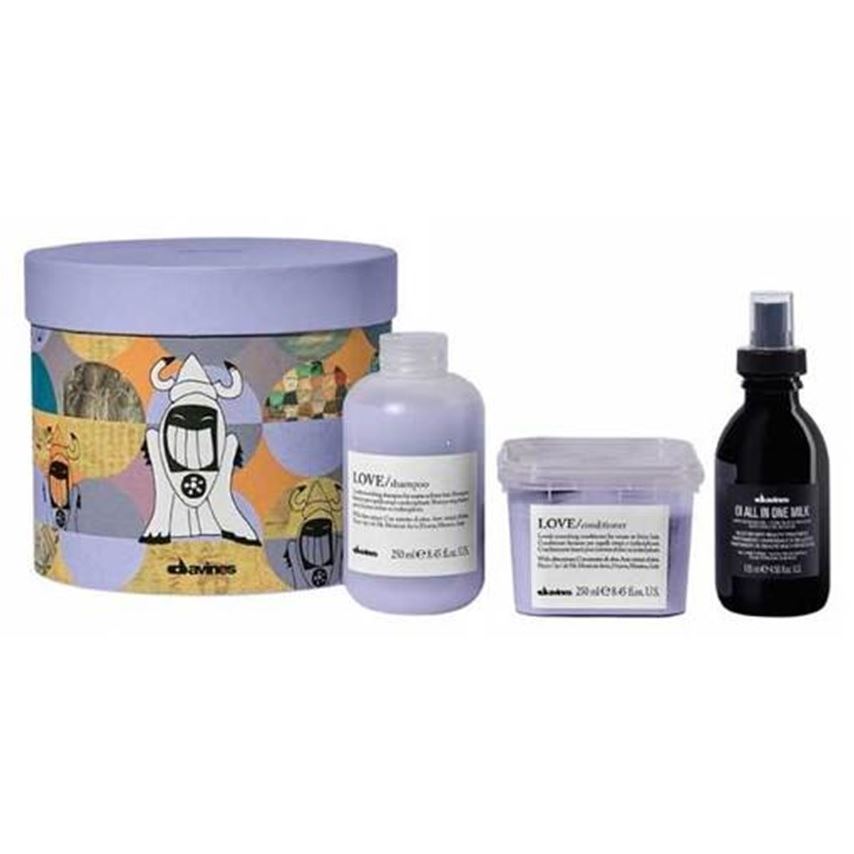 Davines Essential Haircare LOVE Smoothing Gift Box  Набор для разглаживания завитка: шампунь, кондиционер, многофункциональное молочко 