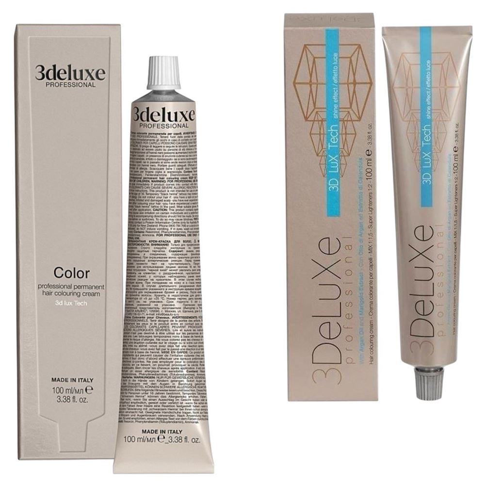 3DeLuXe Professional Coloring Colour Cream Стойкая крем-краска для волос