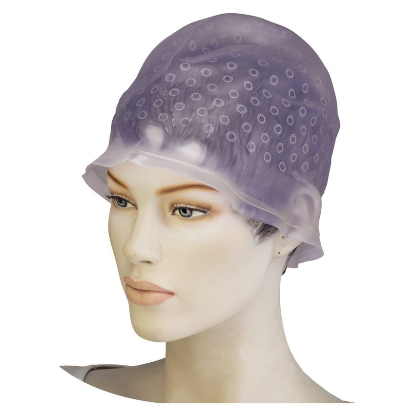 Dewal Professional Аксессуары для окрашивания и стрижки волос CA091-A/CA091-B Шапочка для мелирования с крючком, силикон Шапочка для мелирования с крючком, силикон