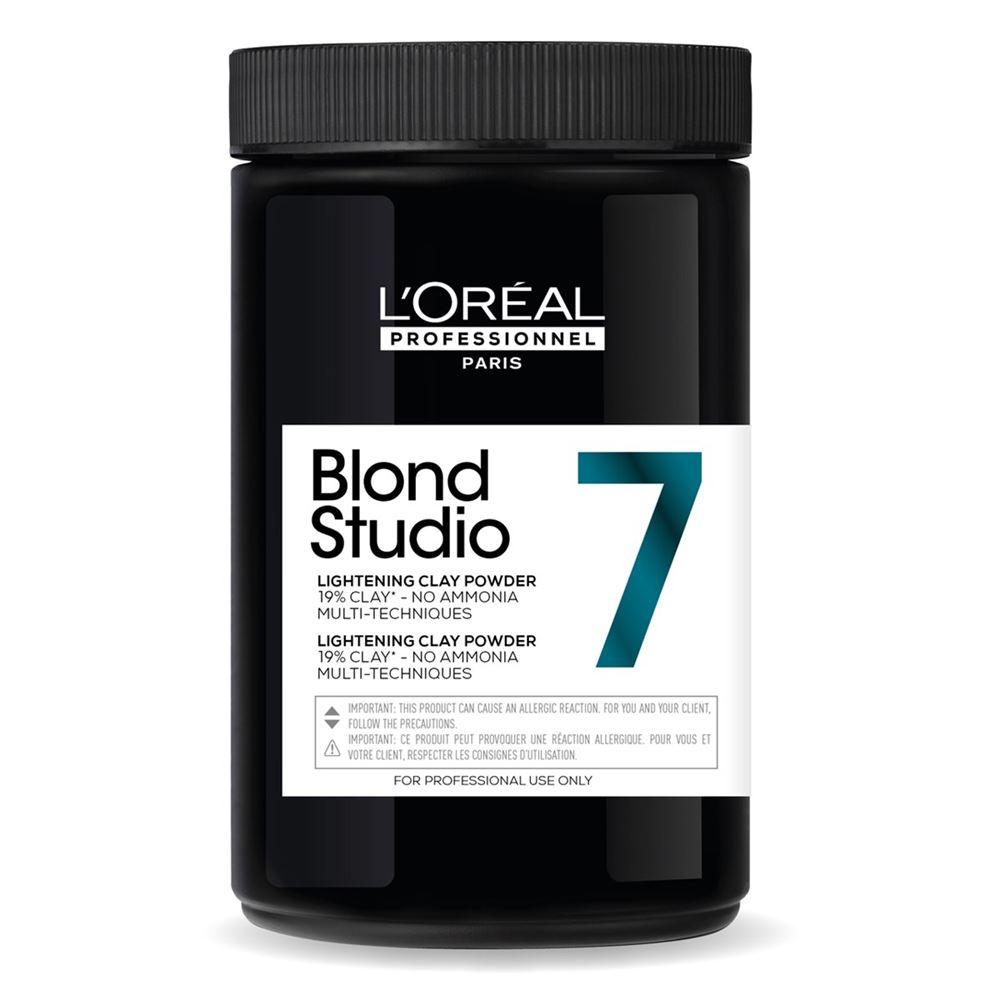 L'Oreal Professionnel Coloring Hair Blond Studio 7 Lightening Clay Powder Обесцвечивающая пудра-глина до 7 уровней осветления. Без аммиака