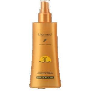 Biomed Hairtherapy Hairtherapy Sun Питательное масло-спрей Питательное масло-спрей для тела и волос SPF 8 с маслом Бразильского ореха