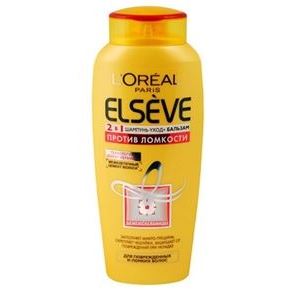 L'Oreal Elseve Против Ломкости Шампунь 2 в 1 ELSEVE Шампунь - Уход + Бальзам 2 в 1 Цемент-Керамиды Против Ломкости для поврежденных и ломких волос
