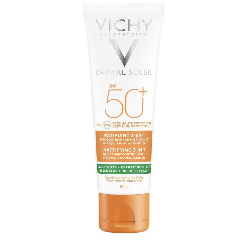 VICHY Capital Soleil Матирующий уход для проблемной кожи 3-В-1 SPF 50+ Матирующий уход для проблемной кожи 3-В-1 SPF 50+