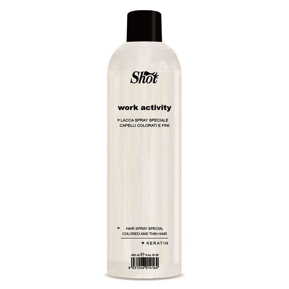 Shot Work Activity Hair Spray Special Colored And Thin Hair Лак-спрей для окрашенных и тонких волос