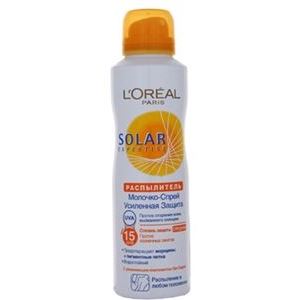 L'Oreal Solar Expertise Молочко-спрей SPF 15 L'Oreal Solar Expertise Солнцезащитное увлажняющее молочко-спрей SPF 15