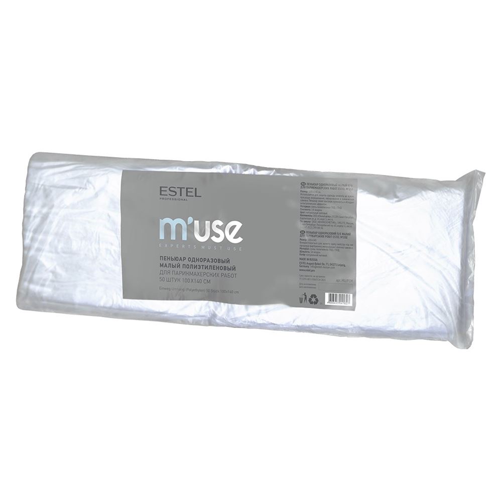 Estel Professional Accessories M'Use Пеньюар одноразовый п/э для парикмахерских работ 100*140 M'Use Пеньюар одноразовый п/э для парикмахерских работ 100*140
