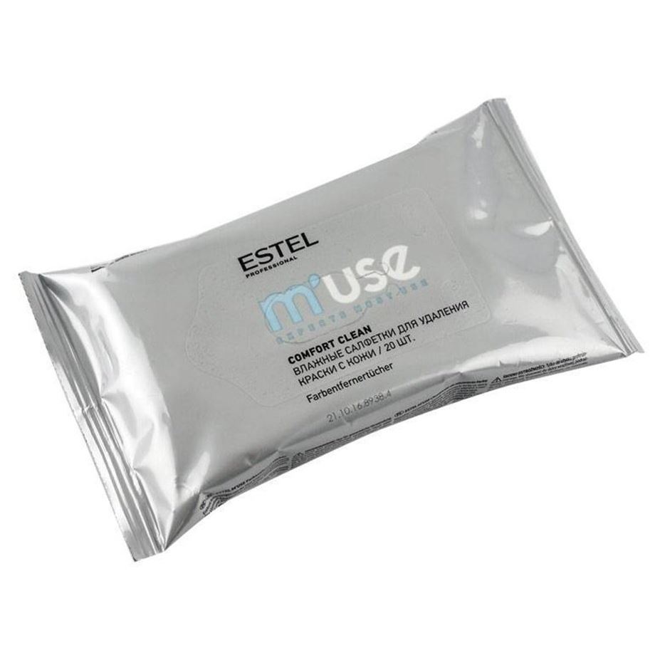 Estel Professional Accessories M'Use Comfort clean Салфетки влажные для удаления краски с кожи Салфетки влажные для удаления краски с кожи