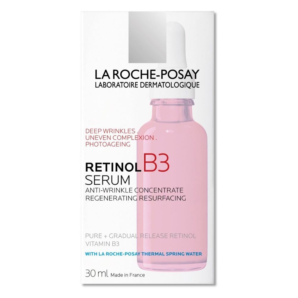 La Roche Posay Redermic Retinol B3 Serum Интенсивная сыворотка против глубоких морщин для выравнивания цвета лица и текстуры кожи