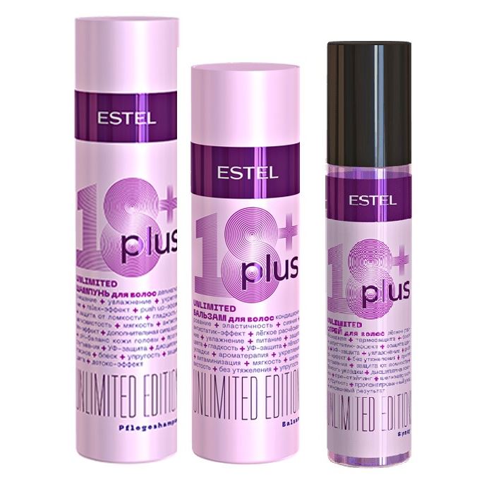 Estel Professional 18 Plus 18 Plus 3 Set Набор: шампунь, бальзам, спрей