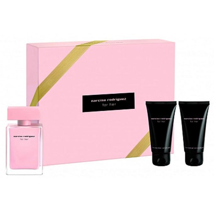 Narciso Rodriguez Fragrance For Her Eau de Parfum Set Набор для женщин: парфюмированная вода, лосьон для тела, гель для душа