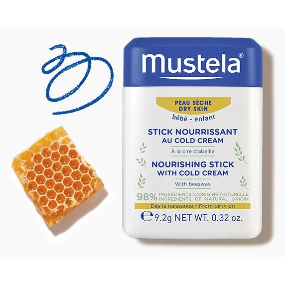 Mustela Bebe Cold Cream Карандаш для губ с кольд-кремом питательный Nourishing Stick with Cold Cream