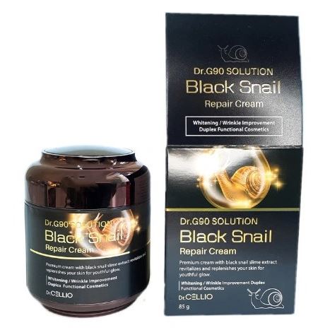 Dr.Cellio Face Care Dr.G90 Solution Black Snail Repair Cream Крем с муцином улитки восстанавливающий