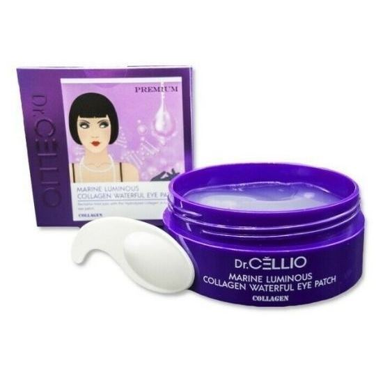 Dr.Cellio Masks and Patches Marine Luminous Collagen Waterful Eye Patch  Гидрогелевые патчи с коллагеном 