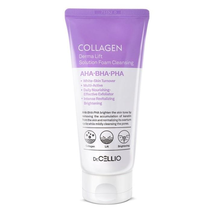 Dr.Cellio Cleansing Collagen Derma Lift Solution Foam Cleansing Пенка для умывания с коллагеном