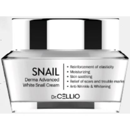 Dr.Cellio Face Care Snail Derma White Advanced Snail Cream Восстанавливающий крем для лица