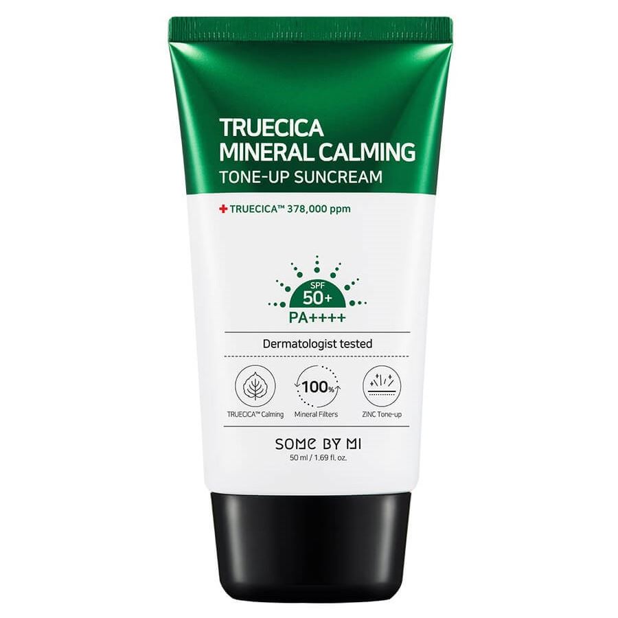 Some By Mi Faсe Care Truecica Mineral Calming Tone-Up Suncream SPF50+ РА++++ Крем солнцезащитный