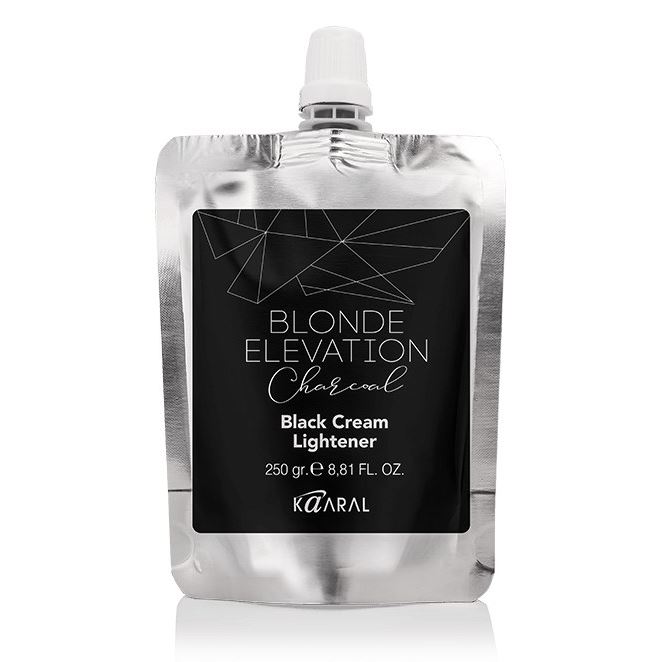 Kaaral Blonde Elevation Charcoal Black Cream Lightener Черный угольный осветляющий крем для волос