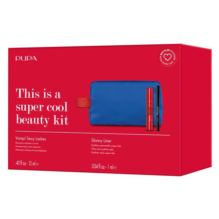 Pupa Gift Sets Vamp! Sexi Lashes & Vamp! Skinny Liner & Косметичка Набор: тушь, подводка, косметичка
