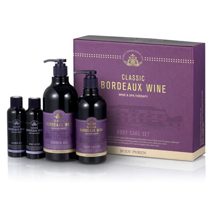 Welcos Skin Care Body Phren Classic Bordeaux Wine Body Care Set Набор уходовый для тела: гель для душа, лосьон для тела