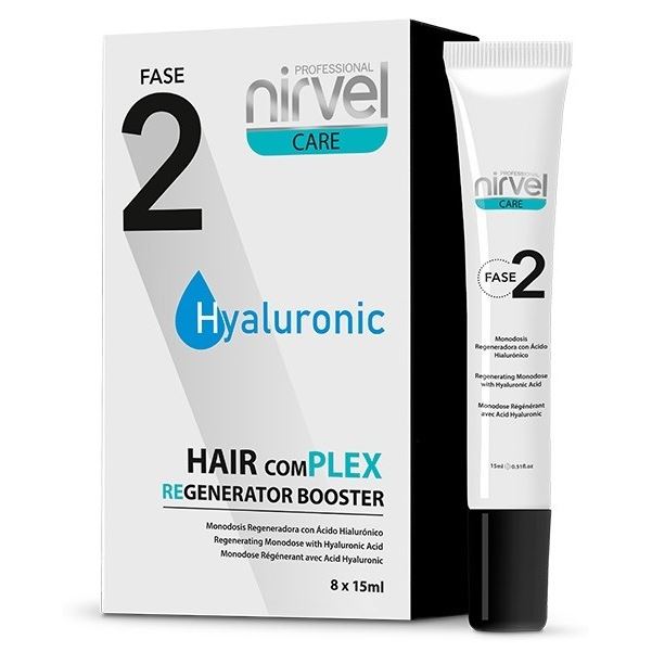 Nirvel Professional Hair Complex Regenerator Fase 2 Hyaluronic Hair Complex Regenerator Booster   2 фаза - Восстанавливающая сыворотка-бустер для поврежденных волос с гиалуроновой кислотой 