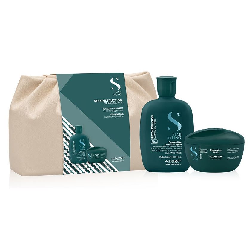 Alfaparf Milano Semi Di Lino Reconstruction Reconstruction Duo Set Набор: шампунь, маска восстанавливающие