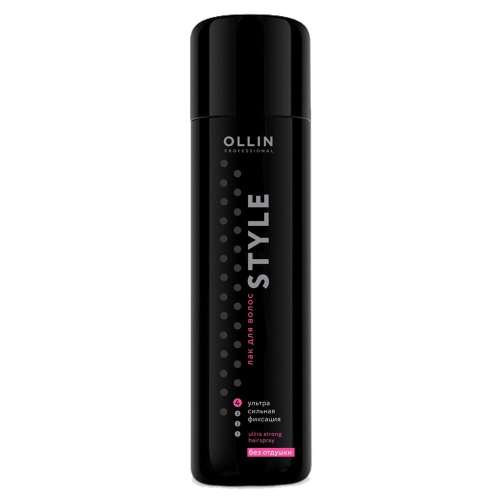 Ollin Professional Styling Ultra Strong Hairspray Without Perfume Лак для волос ультрасильной фиксации без отдушки