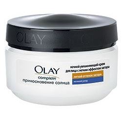 Olay Complete Прикосновение Солнца Ночной крем Ночной увлажняющий крем Прикосновение Солнца с легким эффектом загара
