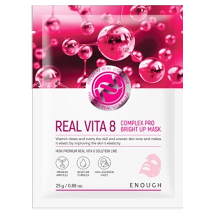 Enough Face Care Real Vita 8 Complex Pro Bright Up Mask Тканевая маска для лица с витаминами