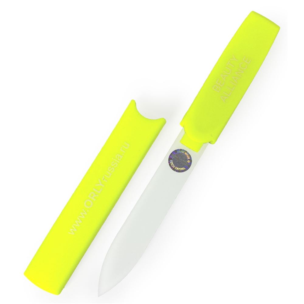 ORLY Инструменты и аксессуары Crystal Line mini Yellow Стеклянная двусторонняя пилка (абразивность: 360)