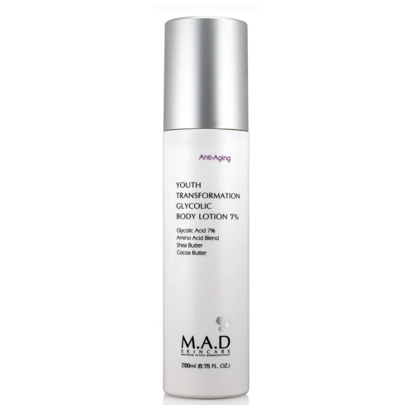M.A.D Skincare Anti-Age Youth Transformation Glycolic Body Lotion 7% Омолаживающий лосьон для тела с 7% гликолевой кислотой