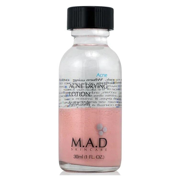 M.A.D Skincare Acne Acne Drying Lotion w Sulfur 10%  Подсушивающий лосьон с 10% серой
