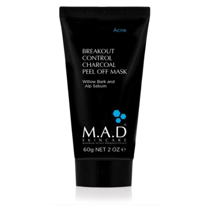 M.A.D Skincare Acne Charcoal Black Peel Off Mask pH 6.88 Отшелушивающая маска-пленка PEEL OFF с углем