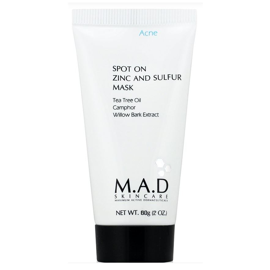 M.A.D Skincare Acne Spot On Zinc and Sulfur Mask  Подсушивающая  маска с цинком и серой