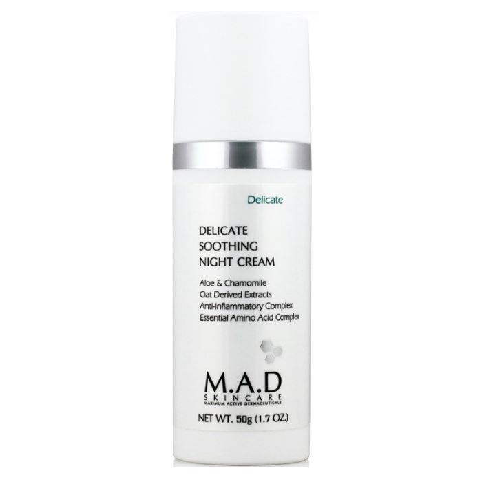 M.A.D Skincare Delicate Delicate Soothing Night Cream Успокаивающий ночной крем для ухода за чувствительной кожей