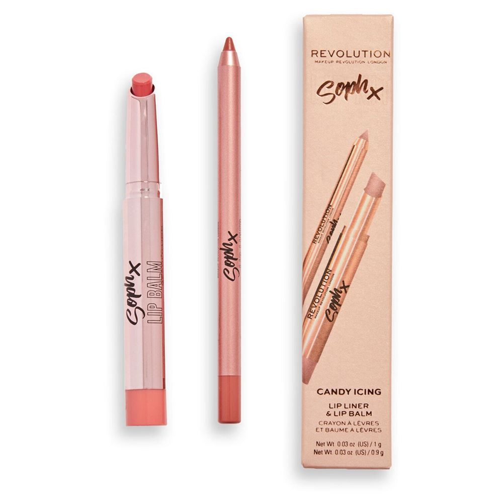 Revolution Makeup Make Up Soph X Lip Liner & Lip Balm Набор для губ карандаш и бальзам 