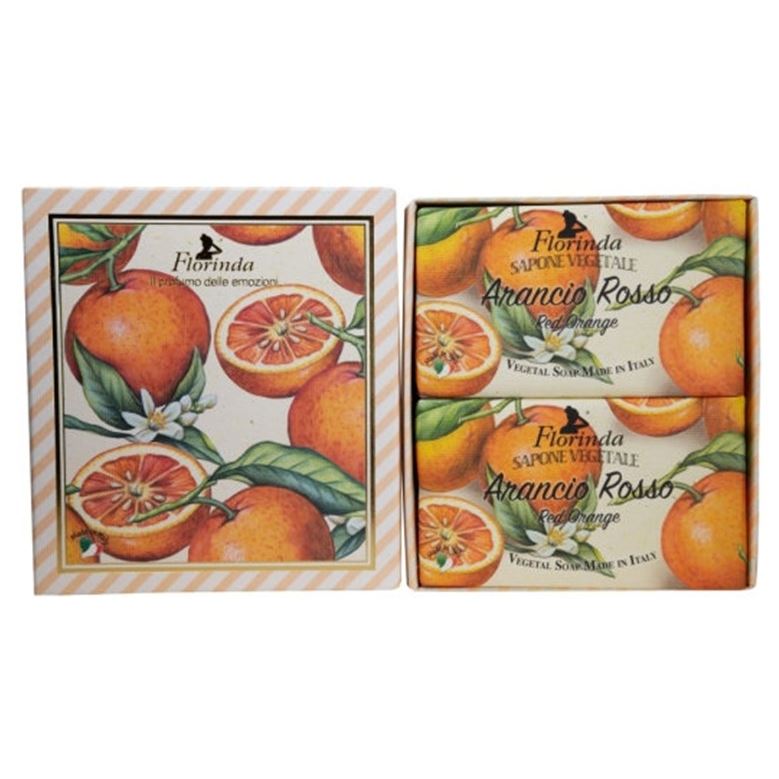 Florinda Passione Di Frutta Passione Di Frutta Arancio Rosso Soap Set  Коллекция "Фруктовая страсть" - Набор мыла Красный апельсин